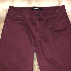 Purple corduroy pants